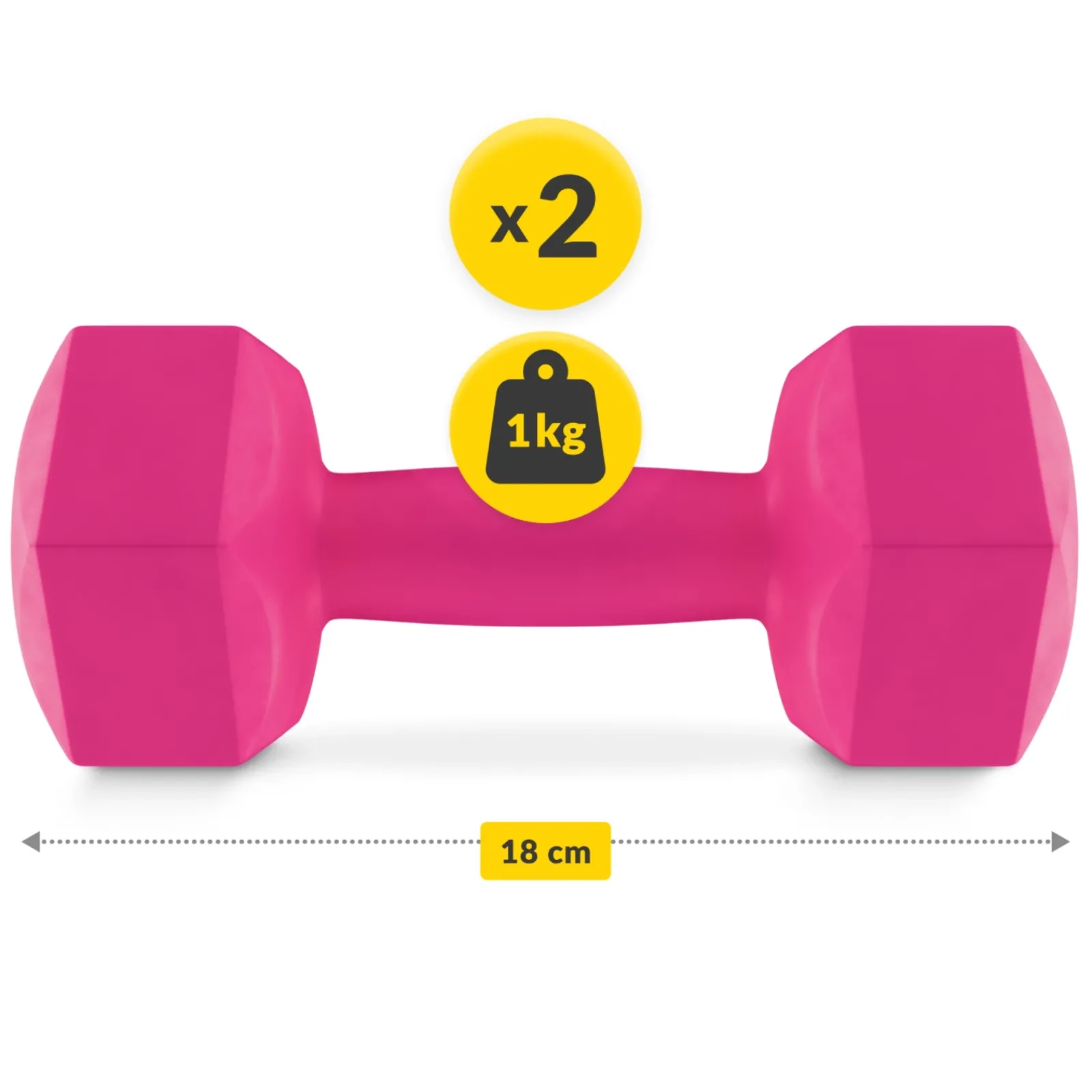 4FIZJO Hantelki bitumiczne do ćwiczeń 2 x 1 kg Online