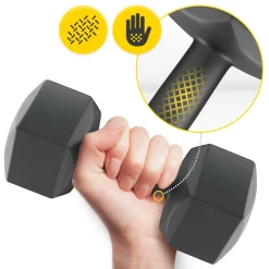 4FIZJO Hantelki bitumiczne do ćwiczeń 2 x 4 kg Outlet