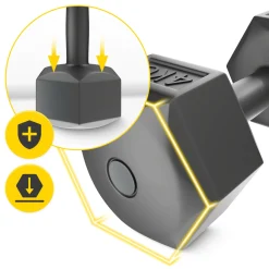 4FIZJO Hantelki bitumiczne do ćwiczeń 2 x 4 kg Outlet