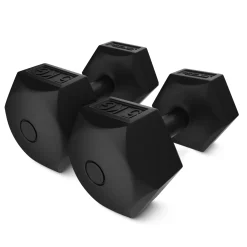 4FIZJO Hantelki bitumiczne do ćwiczeń 2 x 5 kg