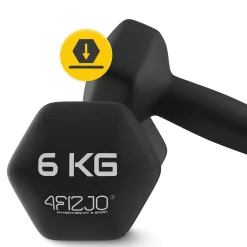 4FIZJO Hantelki żeliwne do ćwiczeń Classic 2 x 6 kg Online