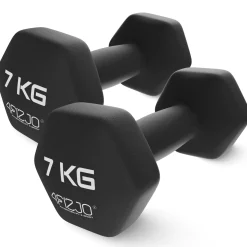 4FIZJO Hantelki żeliwne do ćwiczeń Classic 2 x 7 kg Outlet