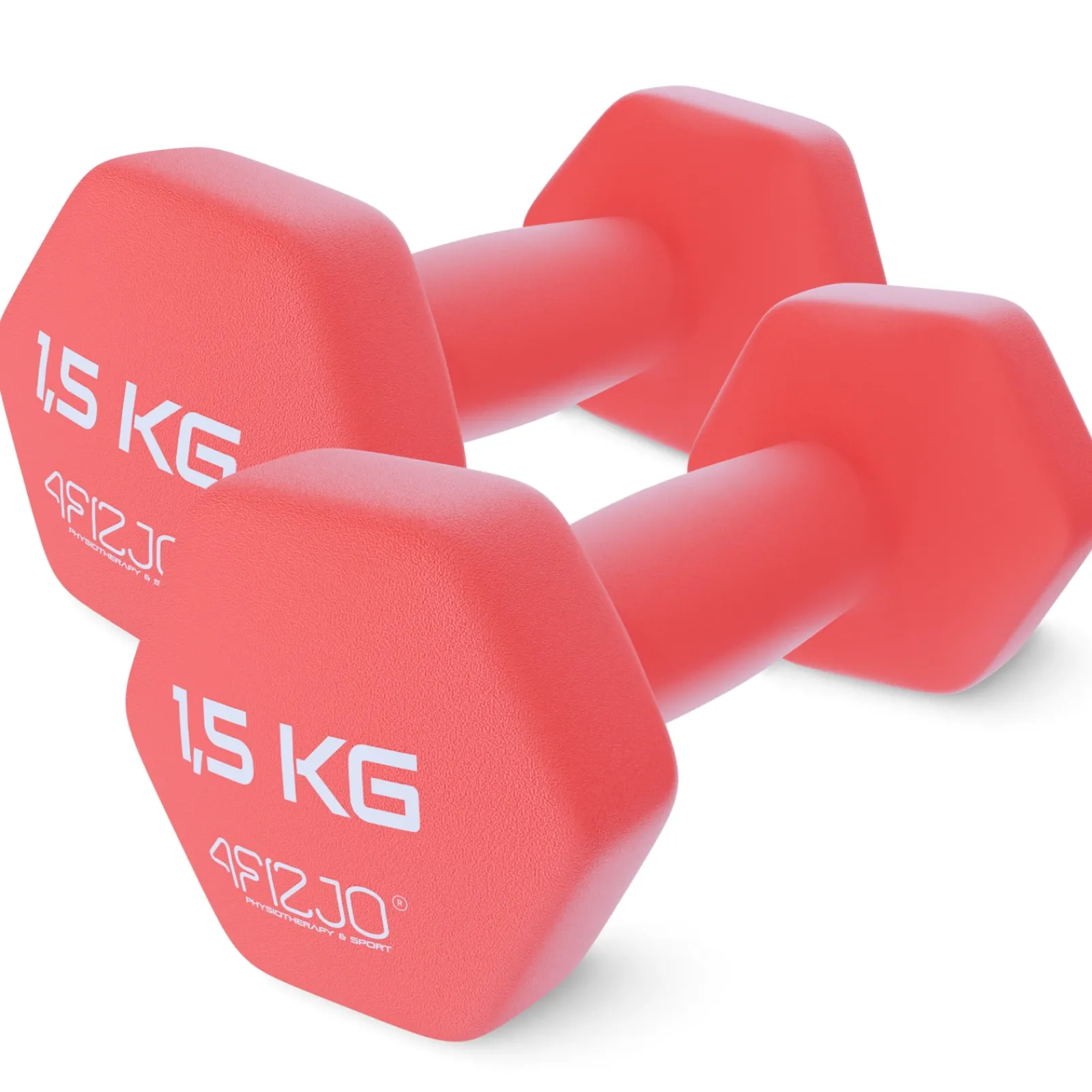 4FIZJO Hantelki żeliwne do ćwiczeń Classic 2 x 1,5 kg Hot