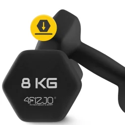 4FIZJO Hantelki żeliwne do ćwiczeń Classic 2 x 8 kg Outlet