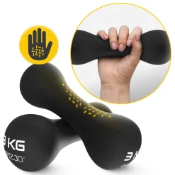 4FIZJO Hantelki żeliwne do ćwiczeń 8-shape 2 x 3 kg Outlet