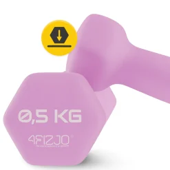4FIZJO Hantelki żeliwne do ćwiczeń Classic 2 x 0,5 kg Hot