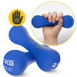 4FIZJO Hantelki żeliwne do ćwiczeń 8-shape 2 x 2 kg Sale