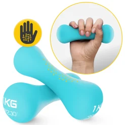 4FIZJO Hantelki żeliwne do ćwiczeń 8-shape 2 x 1 kg Clearance