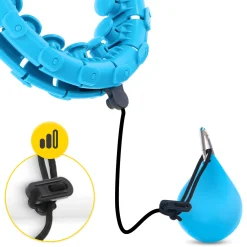 4FIZJO Hula Hop z obciążeniem i masażem niebieskie Sale