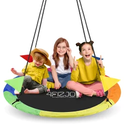4FIZJO Huśtawka ogrodowa dla dzieci XXL Bocianie Gniazdo 120 cm Wielokolorowy Online