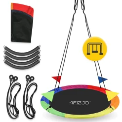 4FIZJO Huśtawka ogrodowa dla dzieci XXL Bocianie Gniazdo 120 cm Wielokolorowy Online