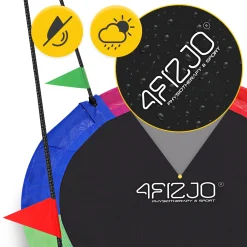 4FIZJO Huśtawka ogrodowa dla dzieci L Bocianie Gniazdo 100 cm Wielokolorowy Online