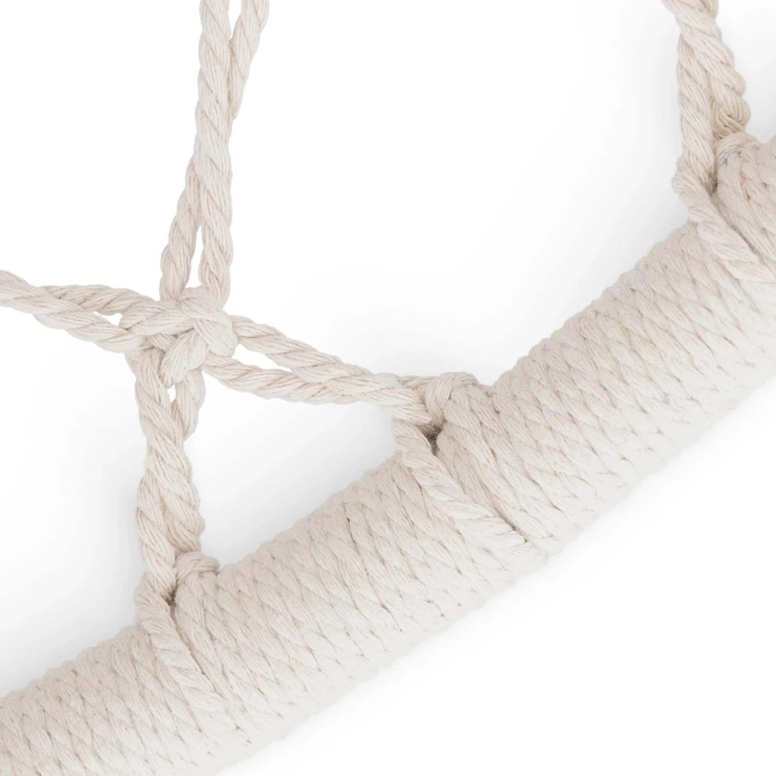 4FIZJO Huśtawka ogrodowa z poduszką BOHO beżowa Hot