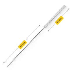 4FIZJO Igły do akupunktury z prowadnicą 100 szt. 0,25 x 40 mm Clearance
