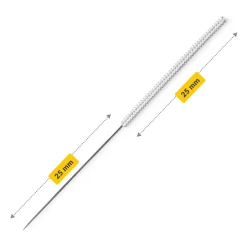 4FIZJO Igły do akupunktury z prowadnicą 100 szt. 0,25 x 25 mm