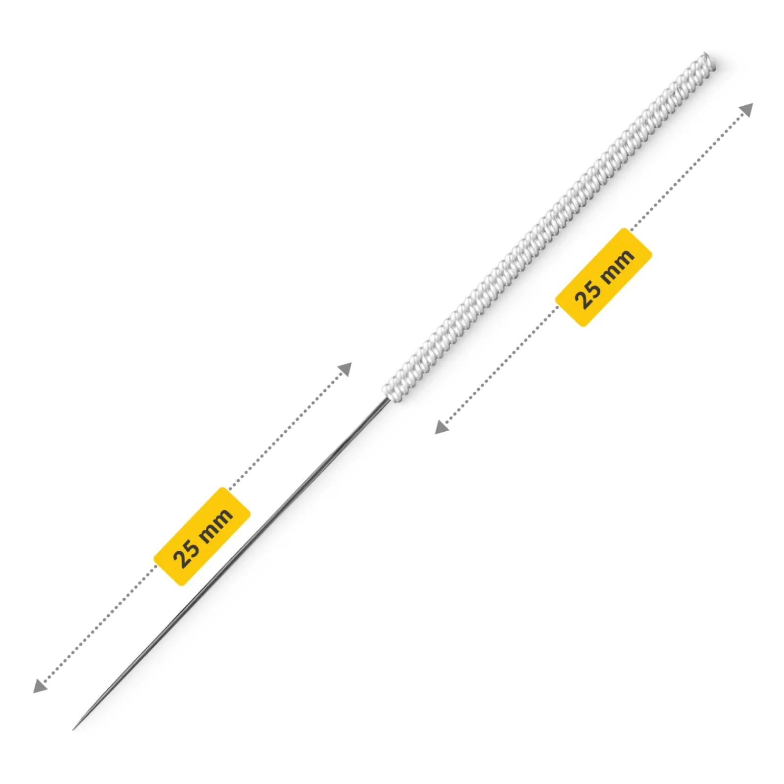 4FIZJO Igły do akupunktury z prowadnicą 100 szt. 0,25 x 25 mm