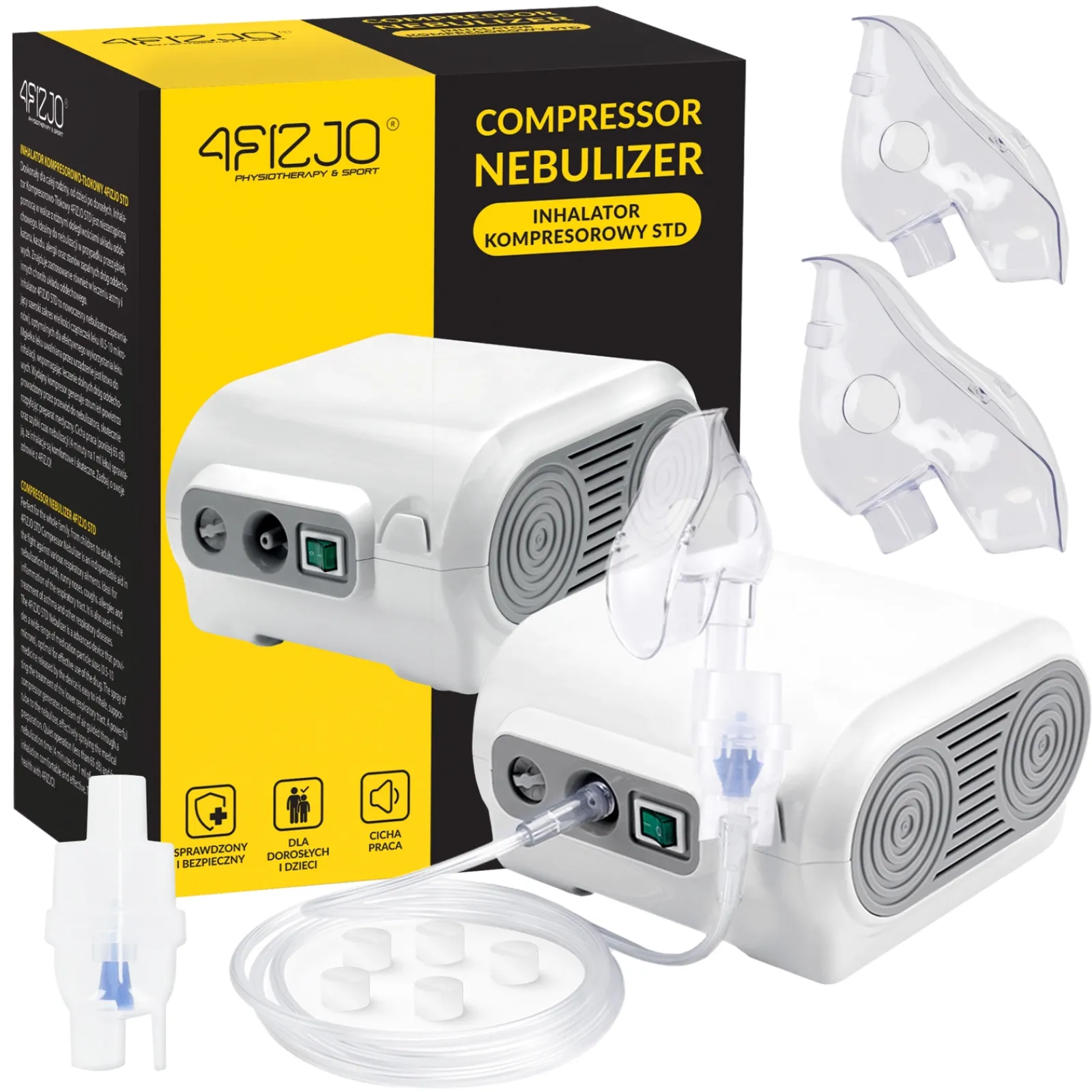 4FIZJO Inhalator nebulizator kompresorowy STD Clearance