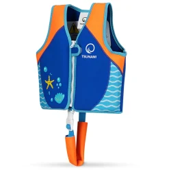 4FIZJO Kamizelka do pływania dla dzieci 2-3 lata TSUNAMI niebieska Niebieski Sale