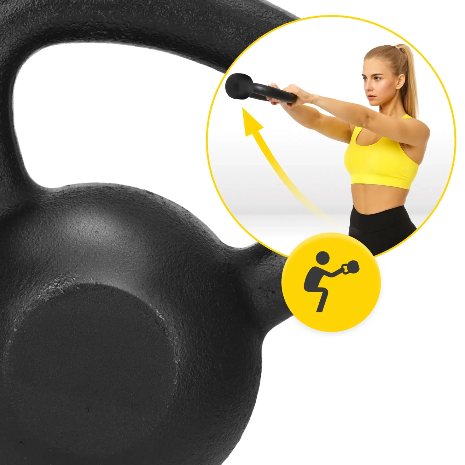 4FIZJO Kettlebell odważnik żeliwny 10 kg Outlet
