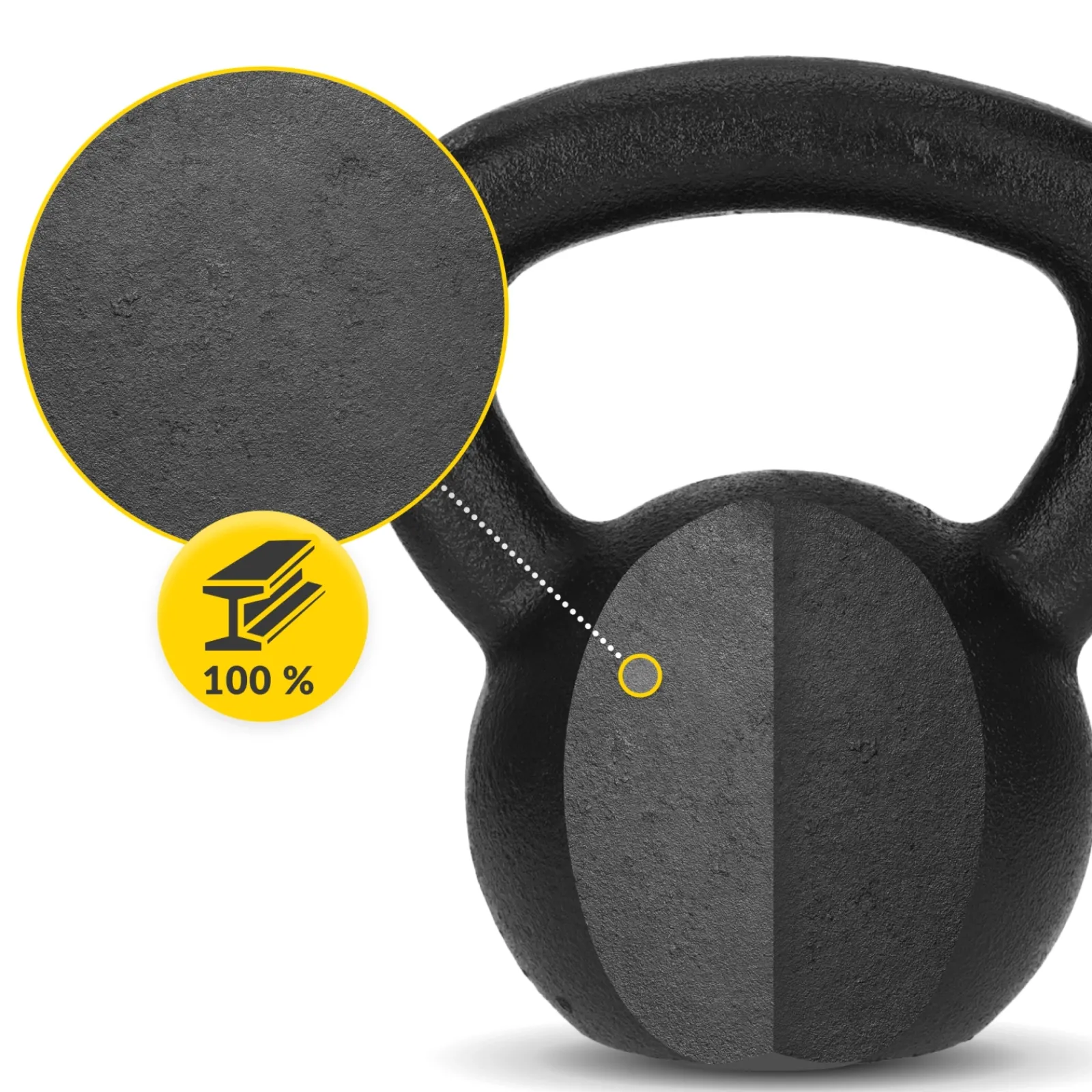 4FIZJO Kettlebell odważnik żeliwny 10 kg Outlet