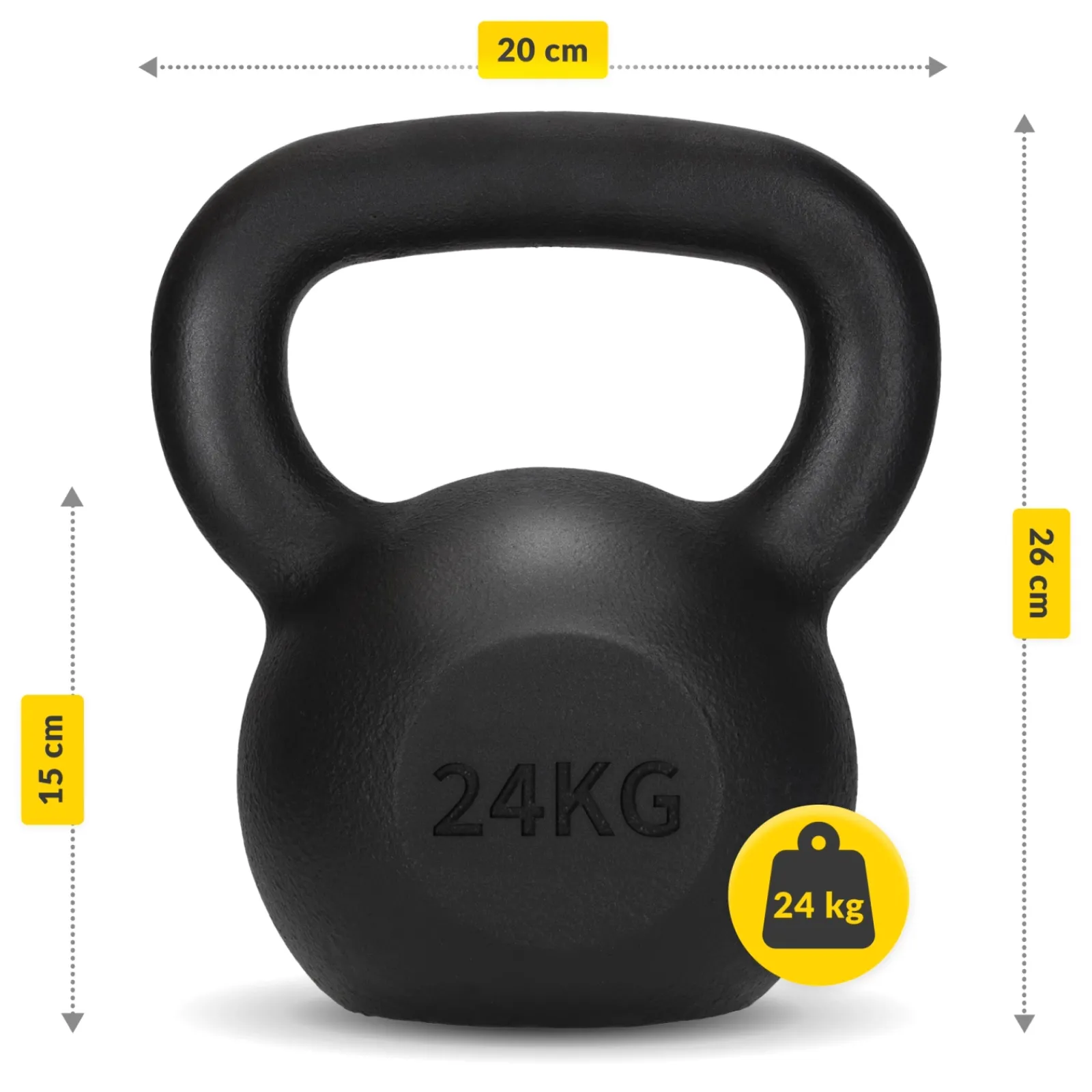 4FIZJO Kettlebell odważnik żeliwny 24 kg Online