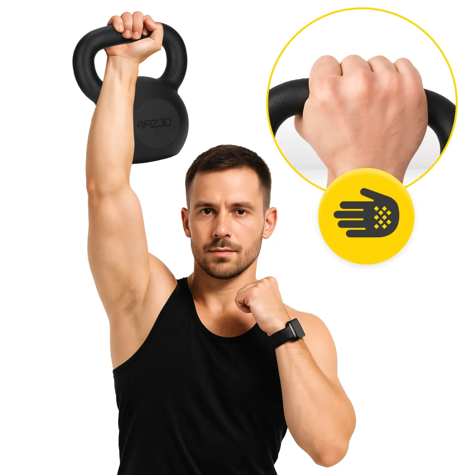 4FIZJO Kettlebell odważnik żeliwny 24 kg Online