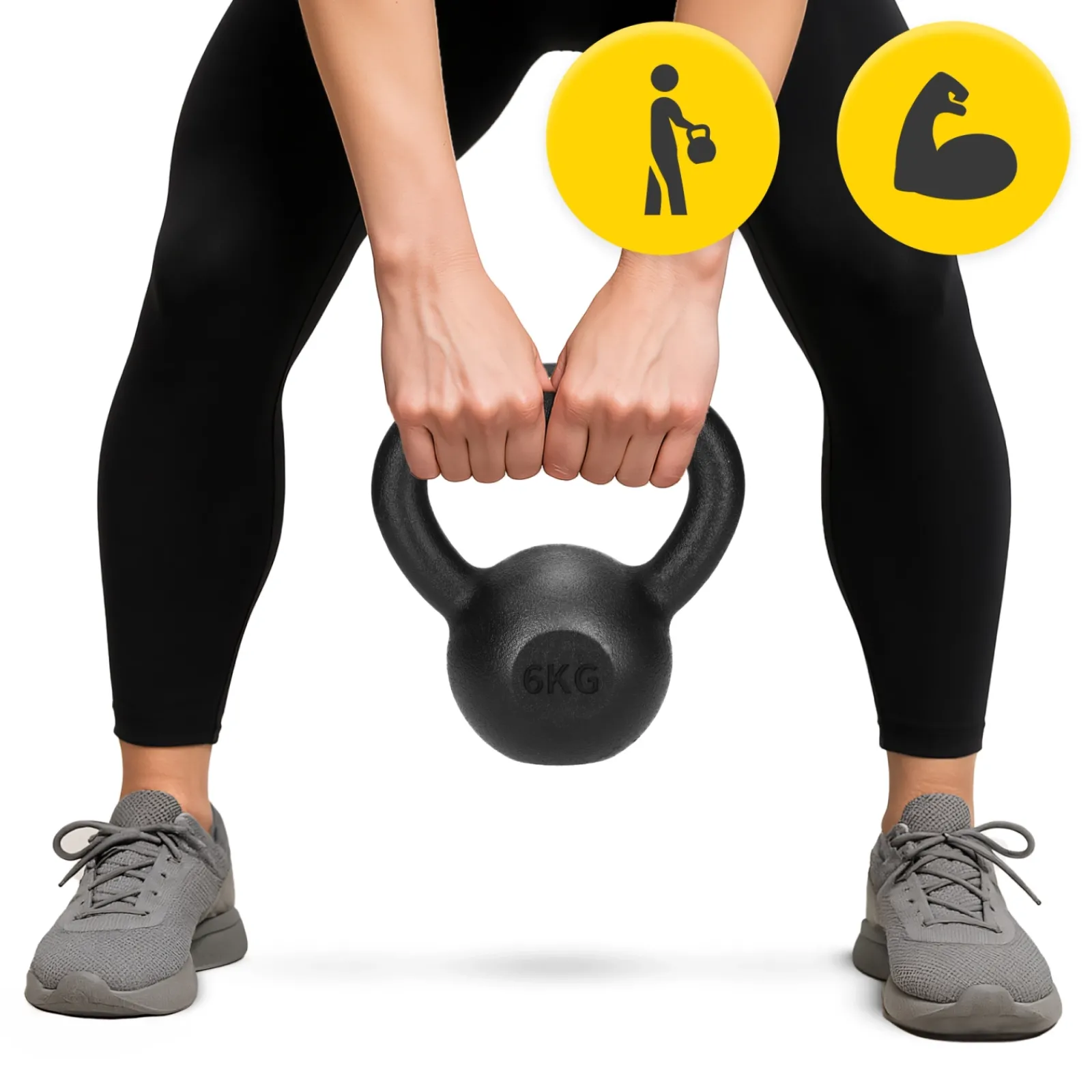 4FIZJO Kettlebell odważnik żeliwny 6 kg Sale