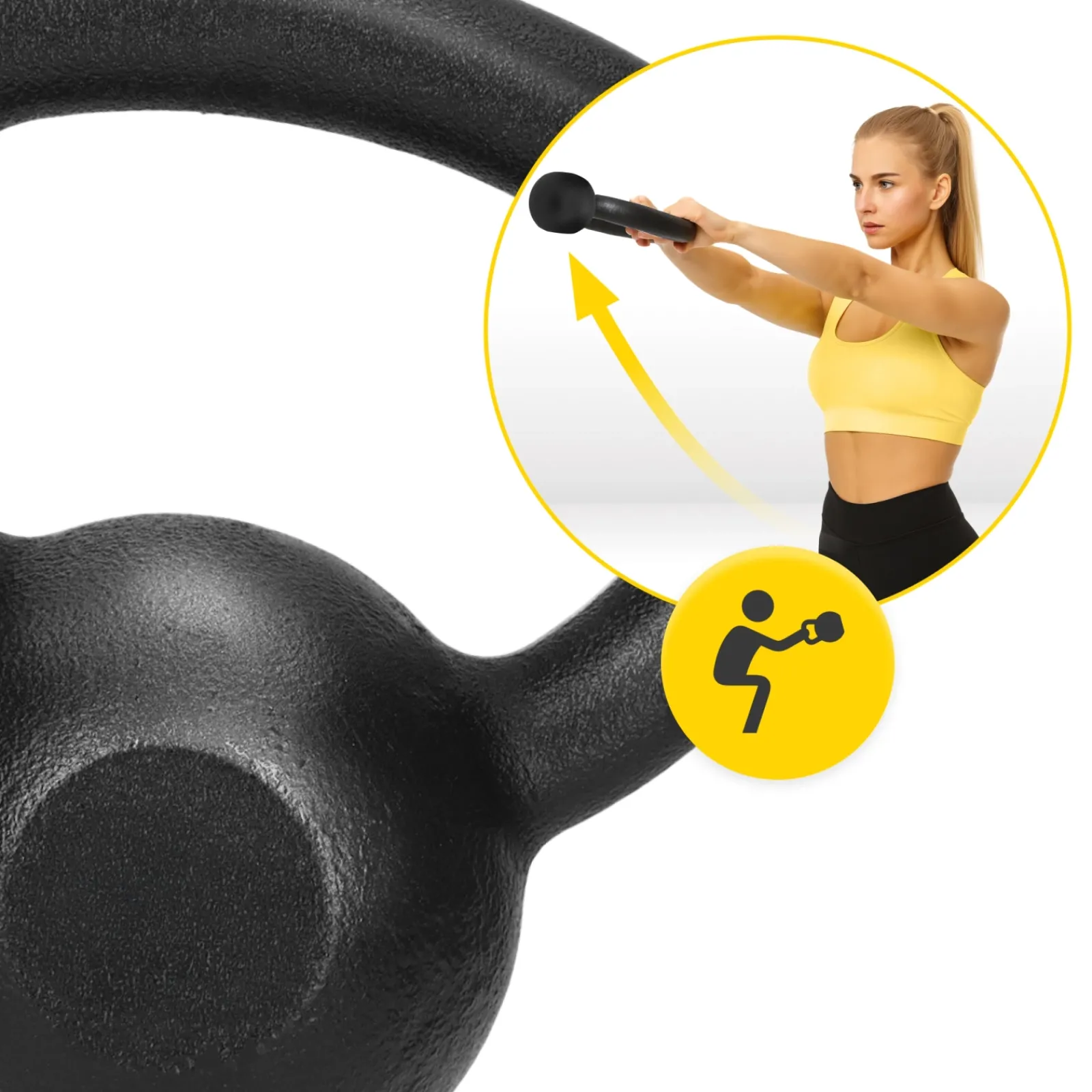 4FIZJO Kettlebell odważnik żeliwny 6 kg Sale