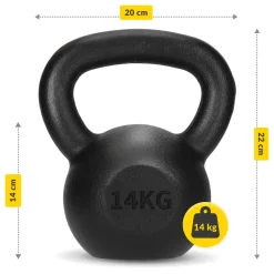 4FIZJO Kettlebell odważnik żeliwny 14 kg