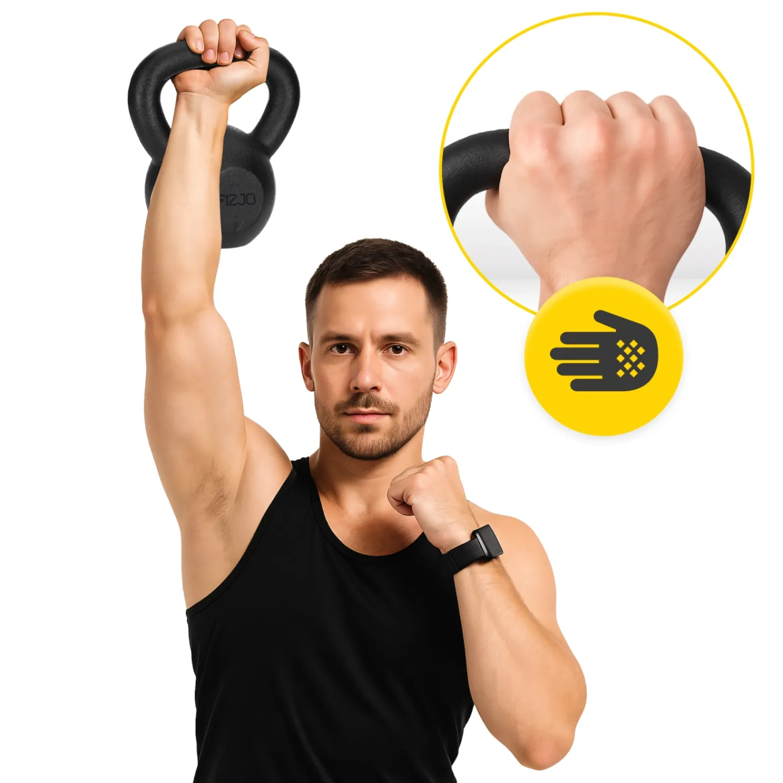 4FIZJO Kettlebell odważnik żeliwny 14 kg