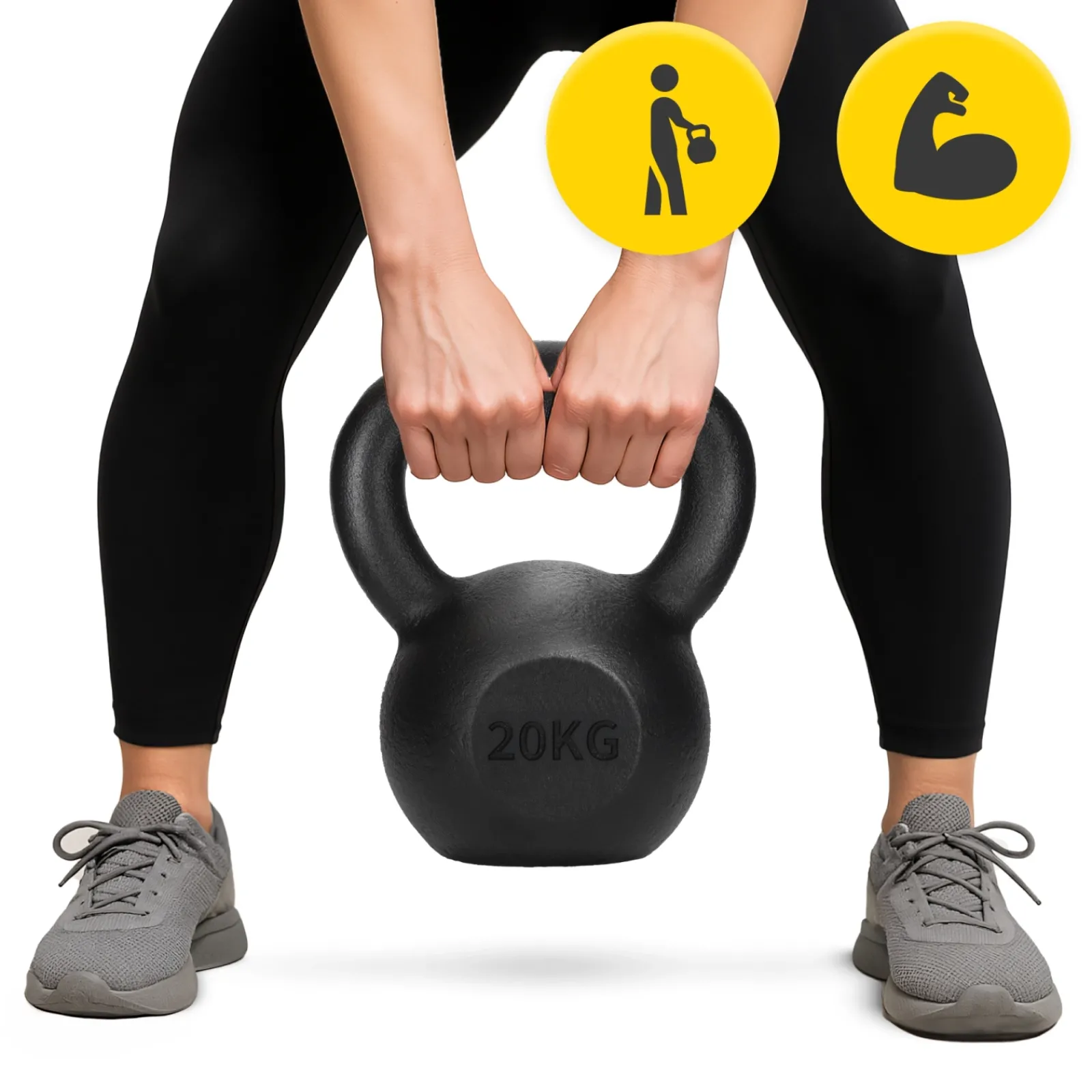 4FIZJO Kettlebell odważnik żeliwny 20 kg Online