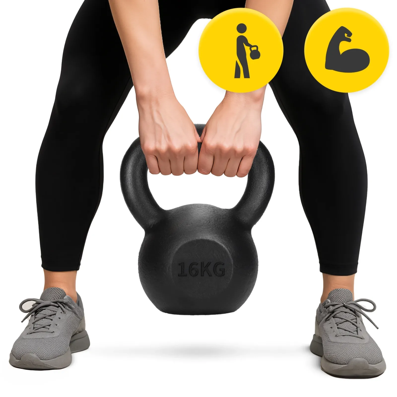 4FIZJO Kettlebell odważnik żeliwny 16 kg Discount