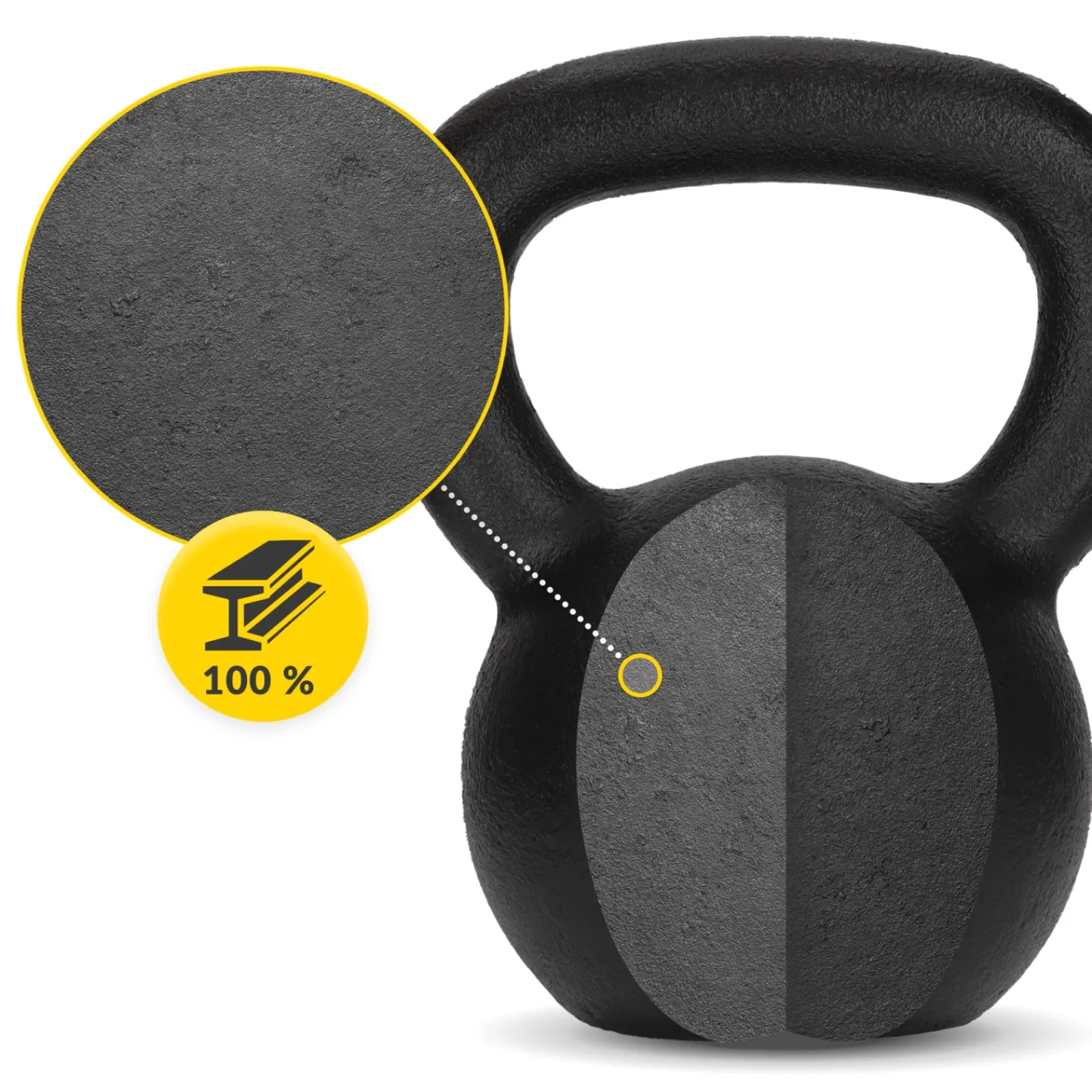 4FIZJO Kettlebell odważnik żeliwny 16 kg Discount