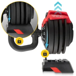 4FIZJO Kettlebell odważnik regulowany PREMIUM 2-12 kg Best