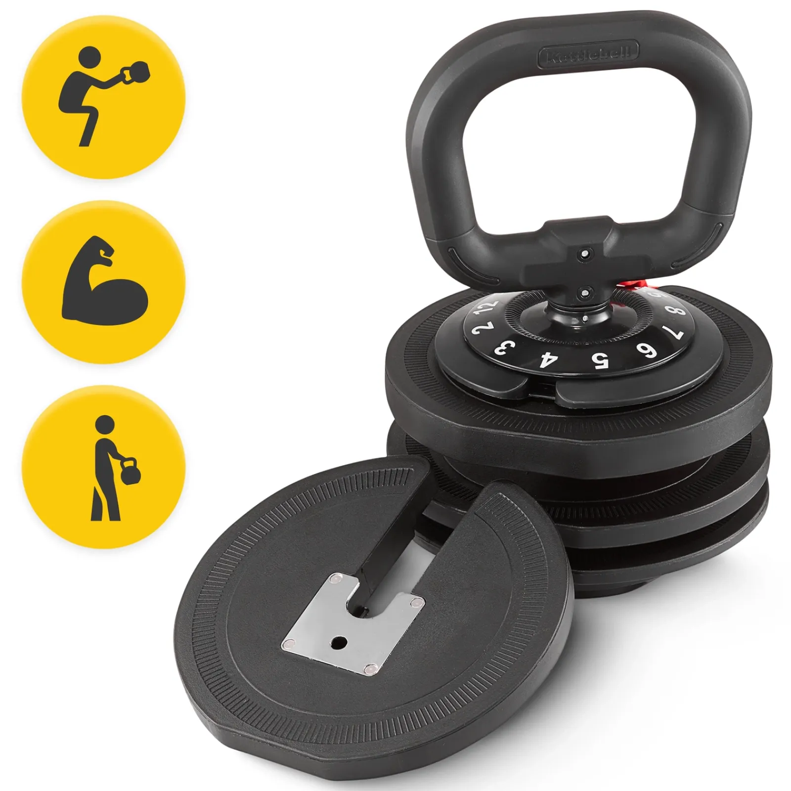 4FIZJO Kettlebell odważnik regulowany PREMIUM 2-12 kg Best