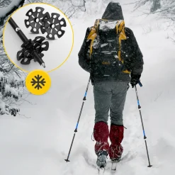 4FIZJO Kije trekkingowe do nordic walking PEAK+ niebieskie Outlet