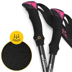 4FIZJO Kije trekkingowe do nordic walking PRO+ różowe Discount