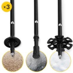 4FIZJO Kije trekkingowe do nordic walking PRO+ pomarańczowe Sale