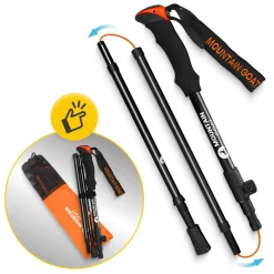 4FIZJO Kije trekkingowe do nordic walking PRO+ pomarańczowe Sale