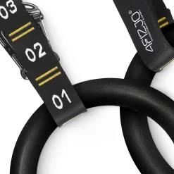 4FIZJO Kółka gimnastyczne do podciągania z ABS czarno-żółte Discount