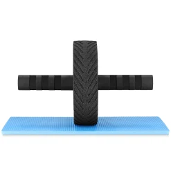 4FIZJO Kółko do ćwiczeń mięśni brzucha AB WHEEL PRO czerwone Hot