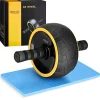 4FIZJO Kółko do ćwiczeń mięśni brzucha AB WHEEL XL żółte Sale