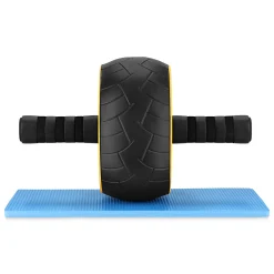 4FIZJO Kółko do ćwiczeń mięśni brzucha AB WHEEL XL żółte Sale