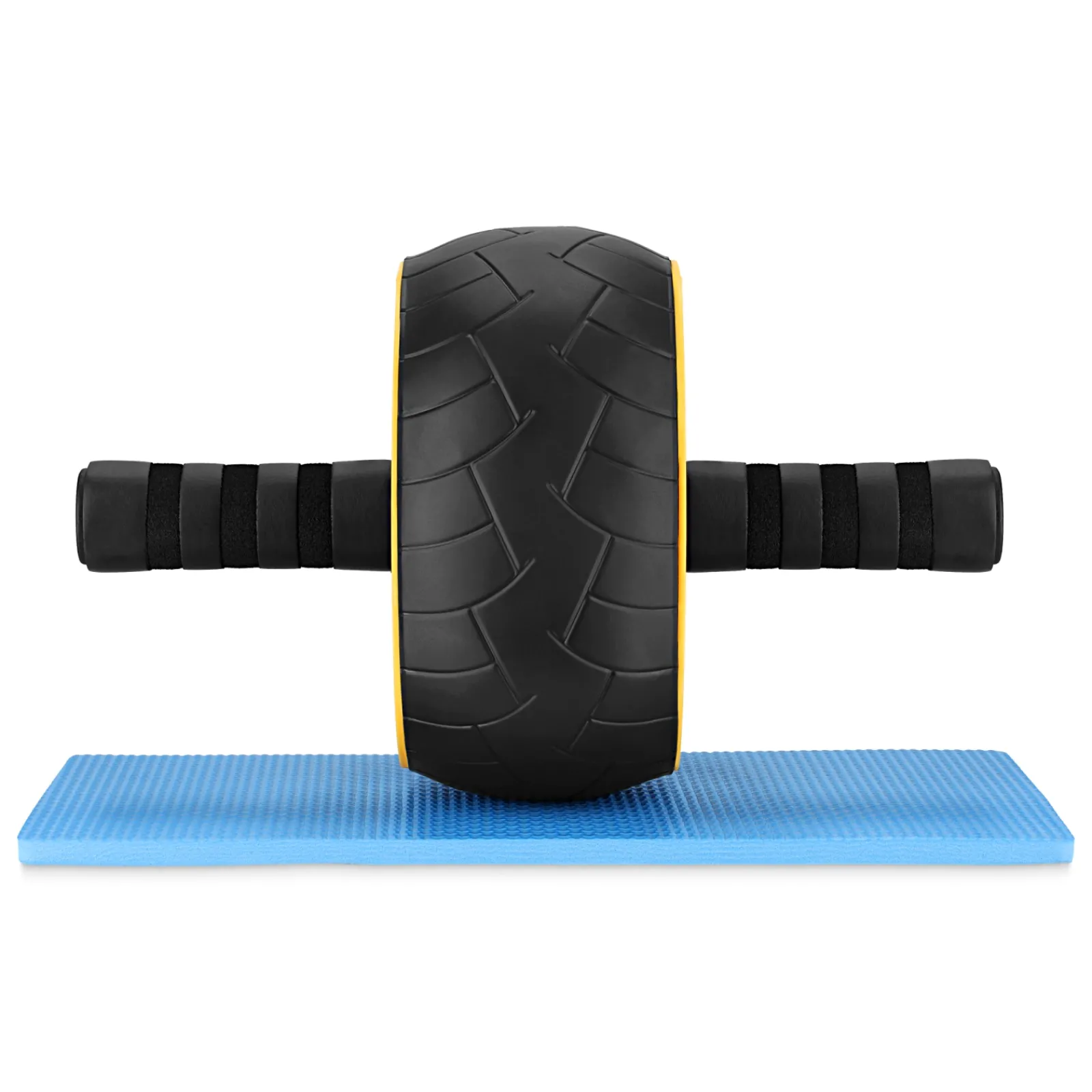 4FIZJO Kółko do ćwiczeń mięśni brzucha AB WHEEL XL żółte Sale