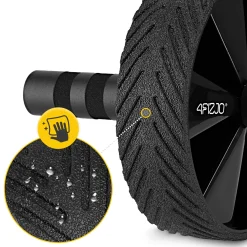 4FIZJO Kółko do ćwiczeń mięśni brzucha AB WHEEL PRO żółte New