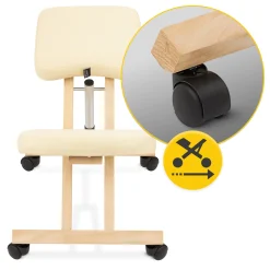 4FIZJO Klękosiad klęcznik do pracy PURE beżowy Clearance