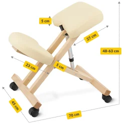 4FIZJO Klękosiad klęcznik do pracy PURE beżowy Clearance