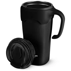 4FIZJO Kubek termiczny ze słomką 650 ml czarny