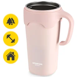 4FIZJO Kubek termiczny ze słomką 650 ml różowy Clearance