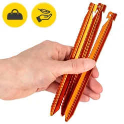 4FIZJO Śledzie aluminiowe do namiotu 18 cm V-kształtne 10 szt. Discount